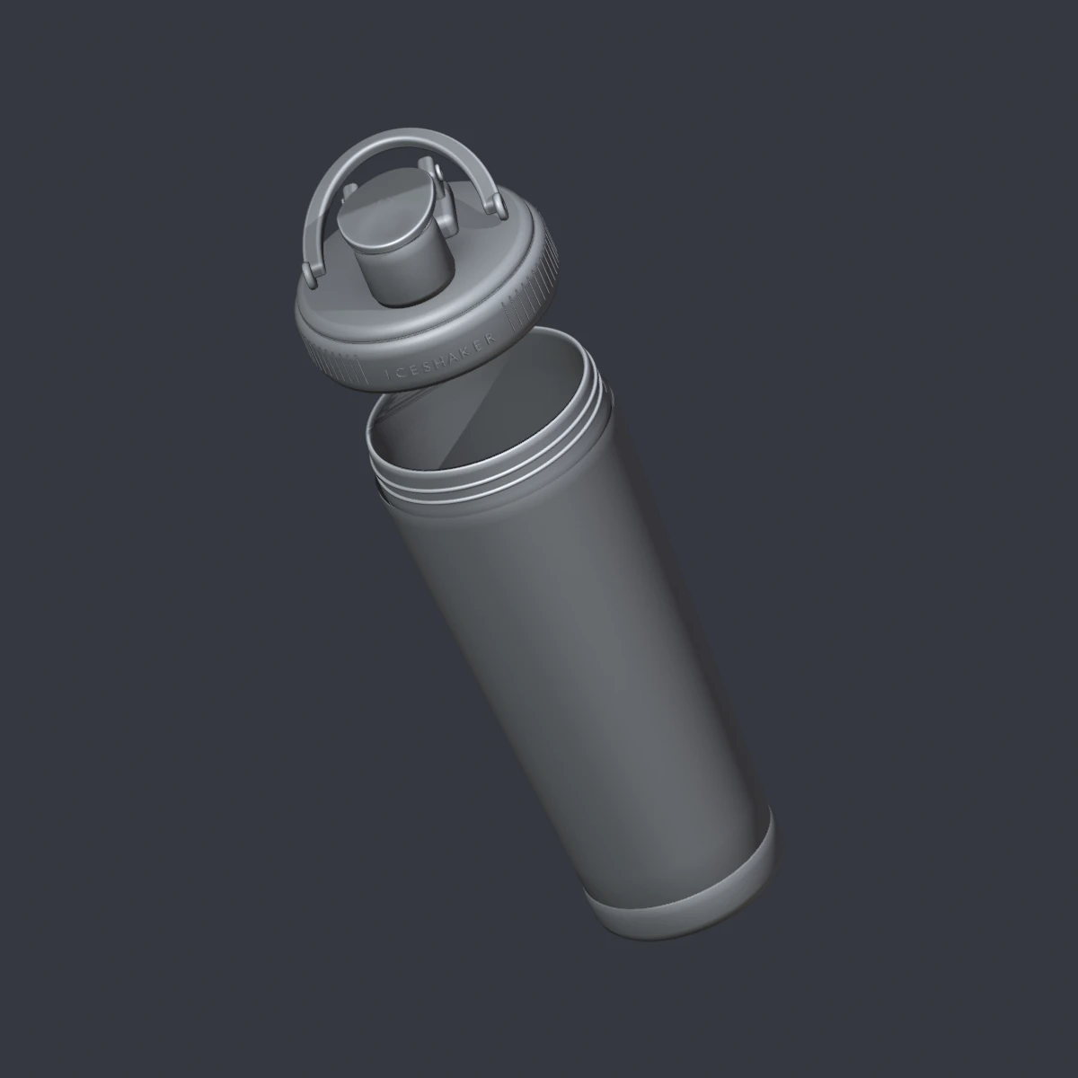 Original geometry in neutral clay shading.